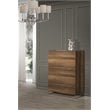 Modrest Lorenzo 5-Drawer Modern Wood Laminate Chest in Walnut/Light Oak