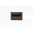 Modrest Ceres 2-Drawer Modern MDF Wood Veneer Nightstand in Oak/Gray