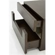 Modrest Ceres 2-Drawer Modern MDF Wood Veneer Nightstand in Oak/Gray