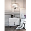 Modrest Nicla 2-Drawers Engineered Wood Bedroom Nightstand in White Gloss