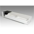Modrest Mali Modern Wood & Glass TV Stand for TVs up to 79