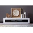 Modrest Frost 2-Drawer Modern MDF Wood TV Stand for TVs up to 78