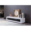 Modrest Frost 2-Drawer Modern MDF Wood TV Stand for TVs up to 78