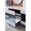 Modrest Frost 2-Drawer Modern MDF Wood TV Stand for TVs up to 78