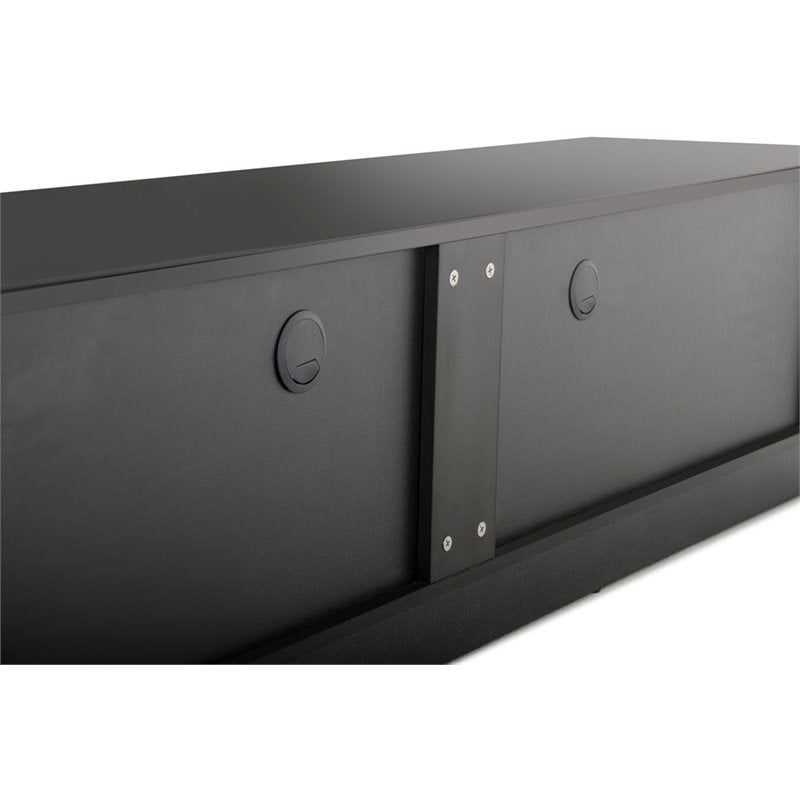 Modrest Caeden Contemporary MDF Wood & Metal TV Stand for TVs up to 79