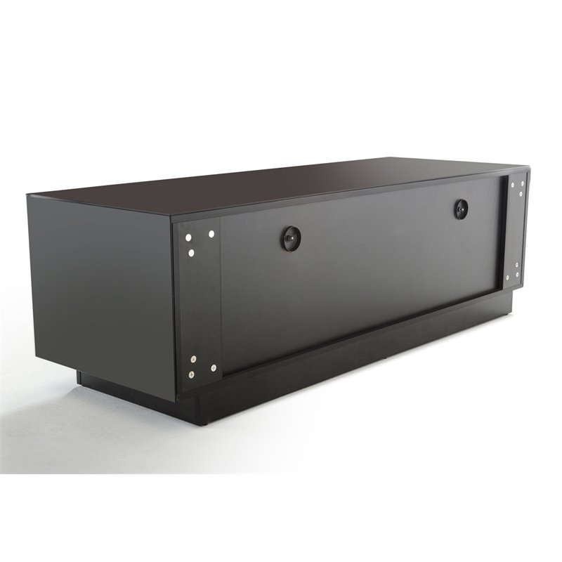 Modrest Carter Wood & Tempered Glass TV Stand for TVs up to 59