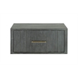 Modrest Manchester Contemporary 1-Drawer Bedroom Nightstand in Dark Gray