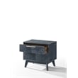 Modrest Diana 2-Drawer Engineered Wood Nightstand in Gray Ash