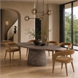 Modrest Mundra Modern Tan Fabric Dining Chair