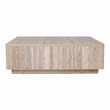 Nova Domus Roma - Modern Travertine Square Coffee Table