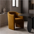 Danube - Modern Burnt Orange Fabric Dining Chair