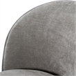 Correa - Modern Dove Grey Fabric Swivel Dining Chair