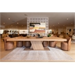 Correa - Modern Brown Vegan Leather Swivel Dining Chair