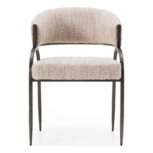 Kobe - Modern Beige Fabric Dining Chair