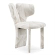 Masuda - Modern Beige Pattern Fabric Dining Chair (Set of 2)
