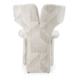 Masuda - Modern Beige Pattern Fabric Dining Chair (Set of 2)