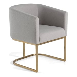 Yukon - Modern Light Gray Fabric Dining Chair
