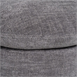 Norris - Modern Dark Gray Fabric Swivel Dining Chair