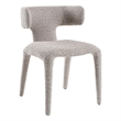 Saehee - Modern Light Gray Fabric Dining Chair