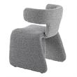 Bergman - Modern Light Gray Fabric Dining Chair