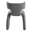 Bergman - Modern Light Gray Fabric Dining Chair