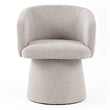 Linton - Modern Light Gray Fabric Dining Chair