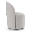Correa - Modern Light Gray Fabric Swivel Dining Chair