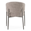Thomas - Modern Gray Fabric + Pewter Dining Chair
