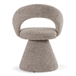Wiles - Modern Gray Fabric Swivel Dining Chair