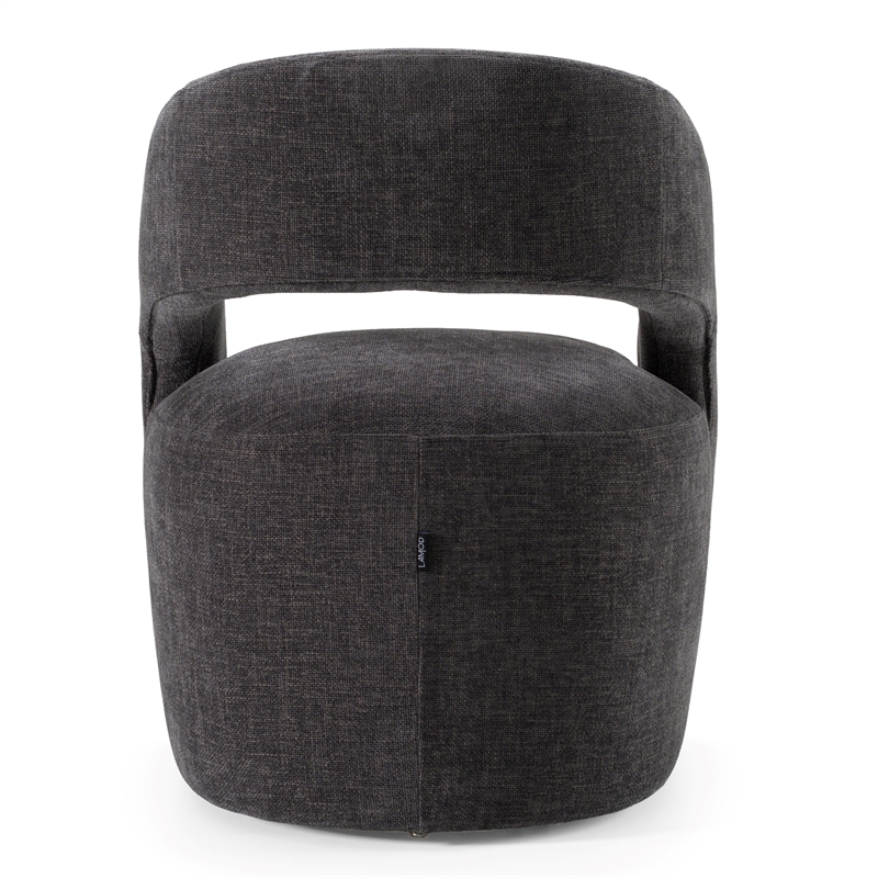 Angie - Modern Dark Gray Fabric Dining Chair