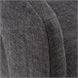 Angie - Modern Dark Gray Fabric Dining Chair