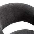 Angie - Modern Dark Gray Fabric Dining Chair