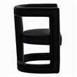Kendra - Modern Black Fabric Accent Chair