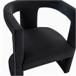 Kendra - Modern Black Fabric Accent Chair