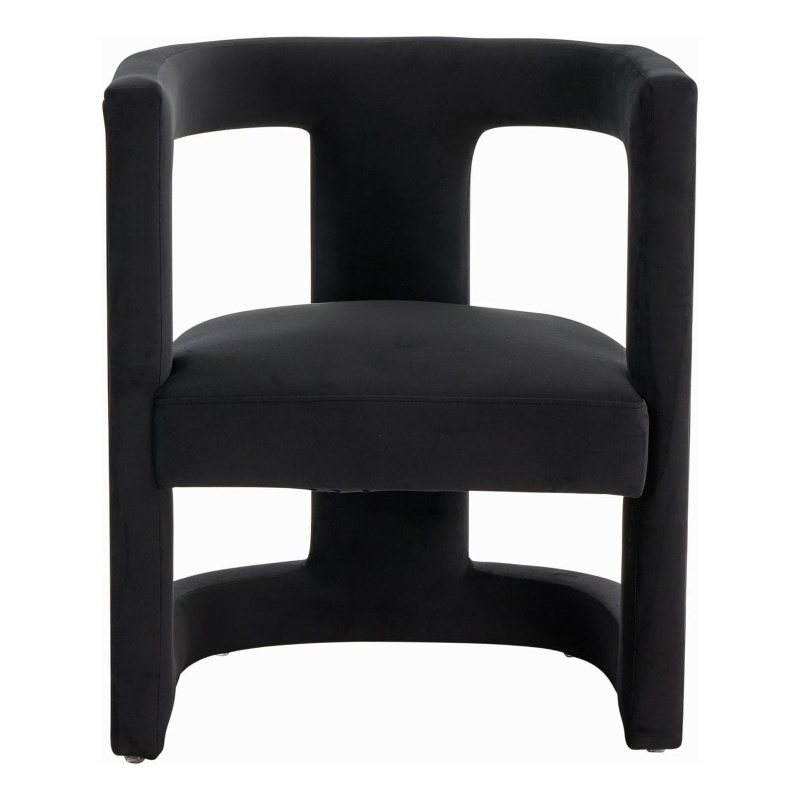 Kendra - Modern Black Fabric Accent Chair