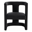 Kendra - Modern Black Fabric Accent Chair
