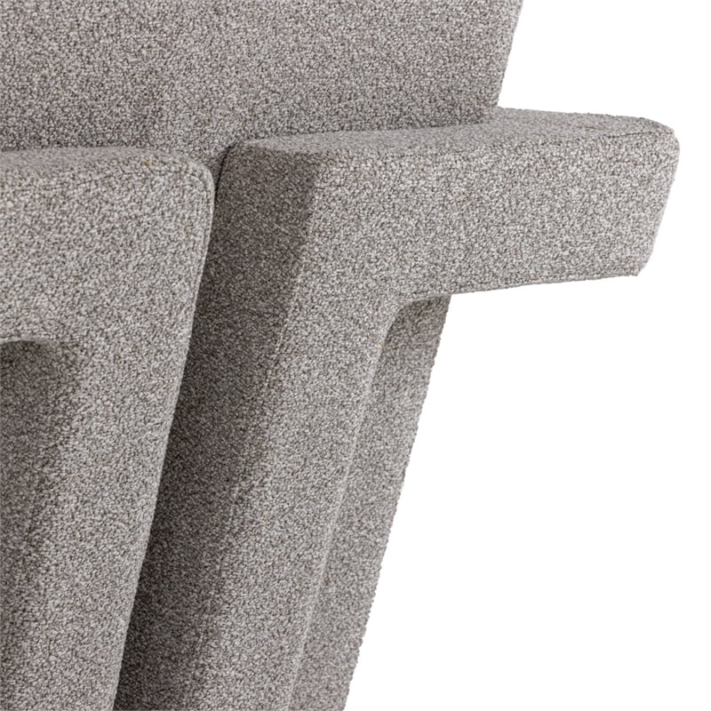 Wylie - Modern Light Grey-Beige Fabric Accent Chair