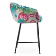 Roxann - Modern Counter Stool in Funky Velvet