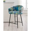Roxann - Modern Counter Stool in Funky Velvet