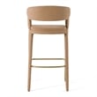 Faerron - Modern Tan Leatherette Bar Chair