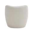 Duran - Contemporary White Fabric Accent Chair