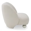 Duran - Contemporary White Fabric Accent Chair