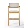 Fern - Modern Natural and Beige Counter Stool Set of 2