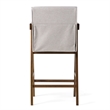 Joseline - Modern Beige Fabric & Walnut Counter Chair (Set of 2)