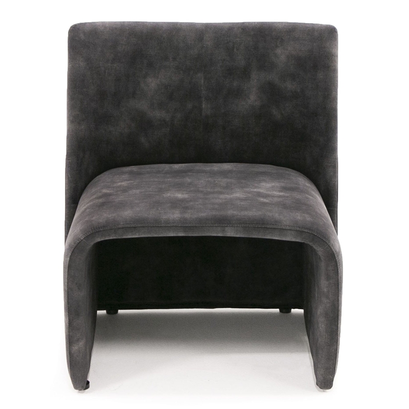 Modern Jarvis Accent Dark Gray Fabric Chair