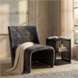 Modern Jarvis Accent Dark Gray Fabric Chair