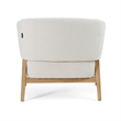 Giselle - Mid-Century Modern Off White Fabric Accent Chair