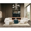 Tristan Modern Off White Fabric Accent Chair