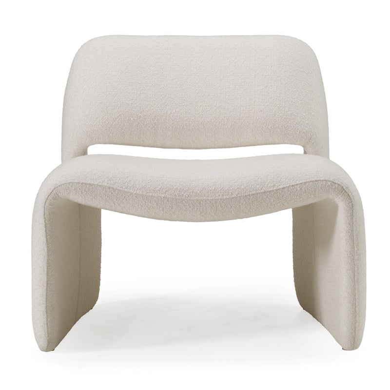 Tristan Modern Off White Fabric Accent Chair