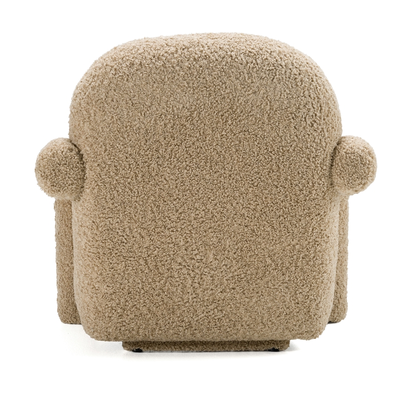 Trevor - Modern Tan Fabric Accent Chair